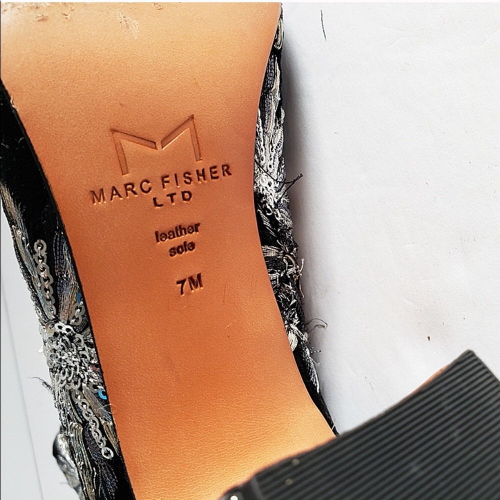 Marc Fisher Velvet Sequin Boot - Picture 6 of 7